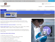 Tablet Screenshot of coaxialpower.com